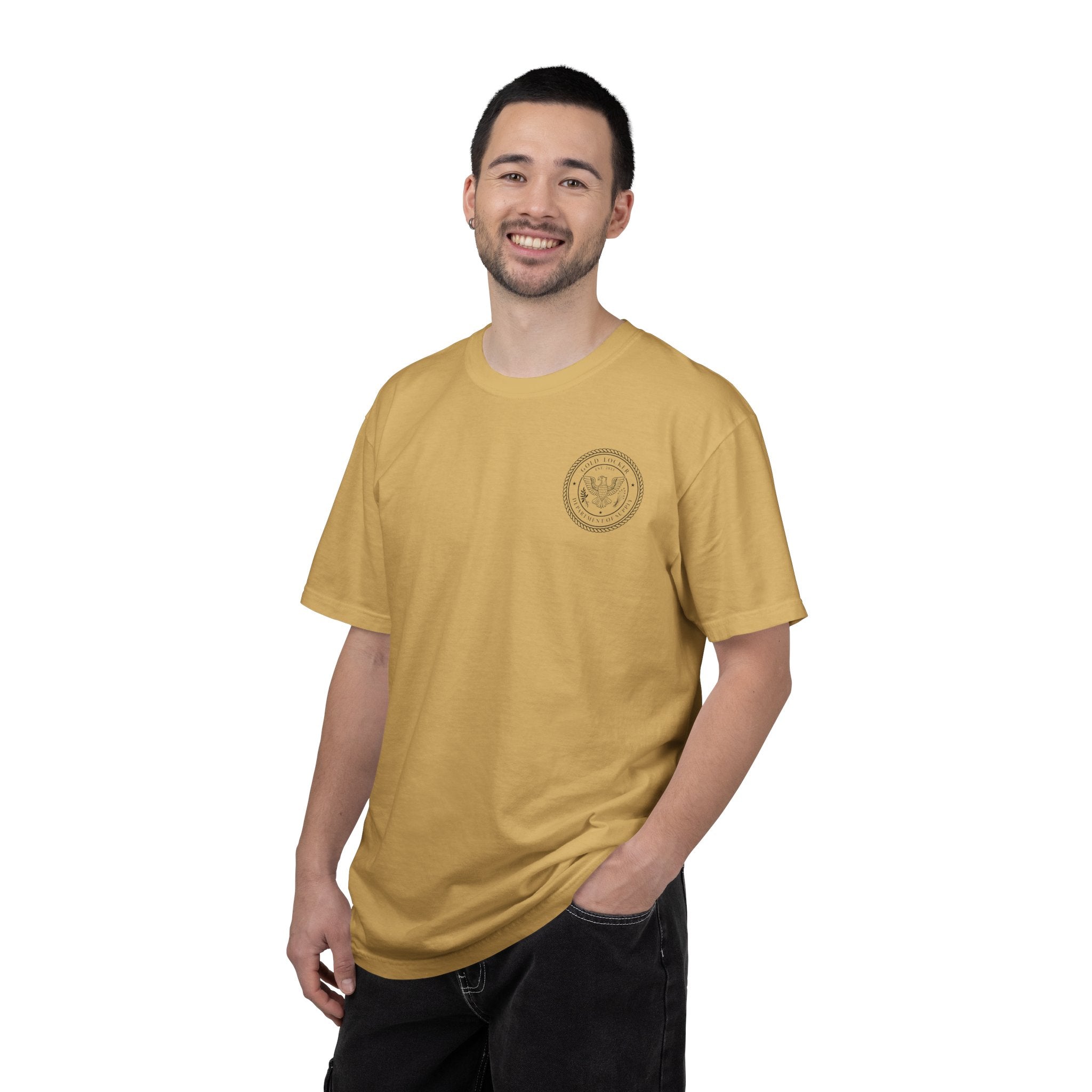 Gold Locker Seal T-Shirt Cutom T Shirt