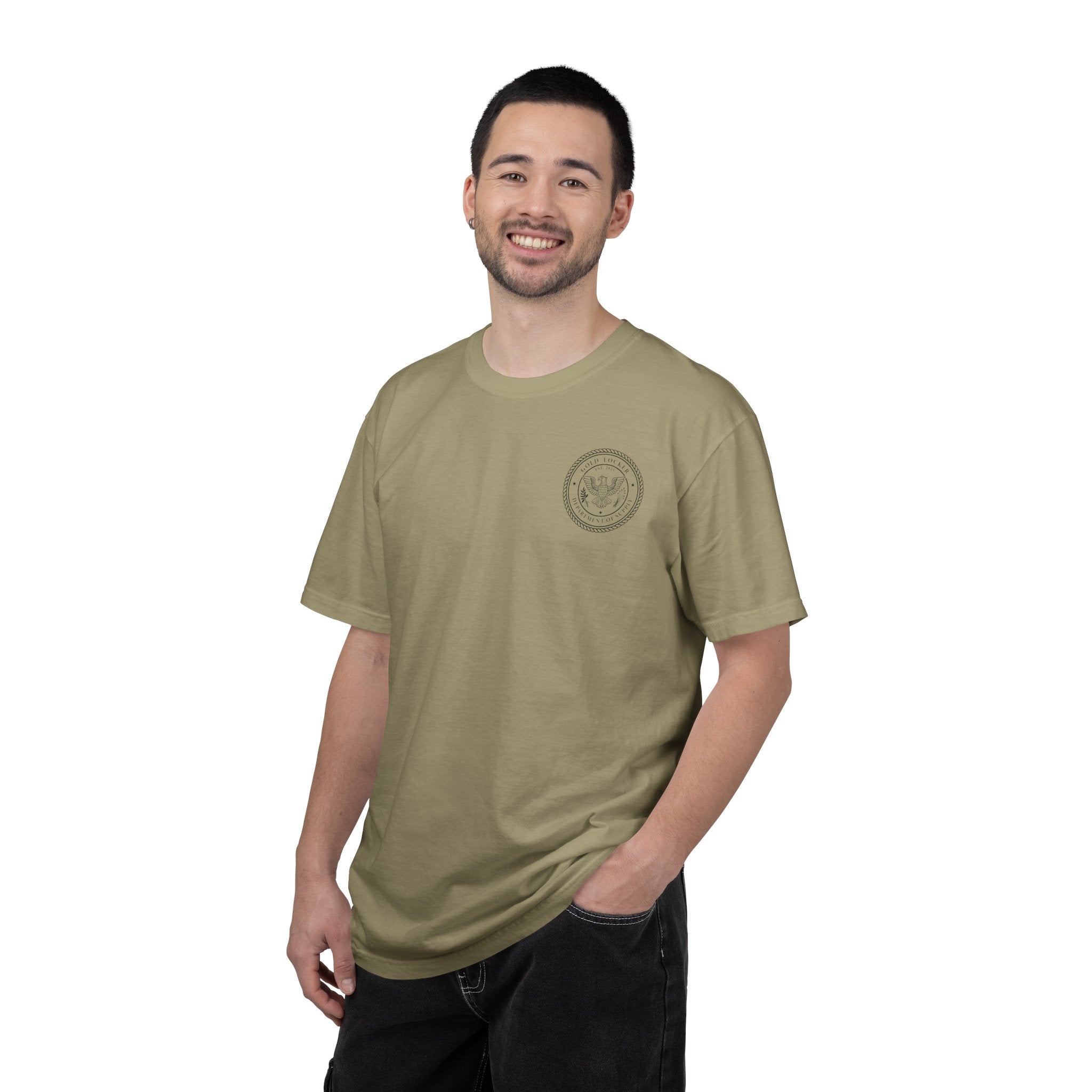 Gold Locker Seal T-Shirt Cutom T Shirt